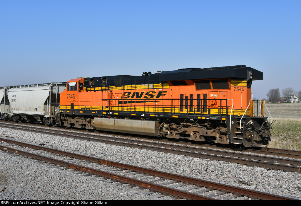BNSF 7545 Roster shot.
